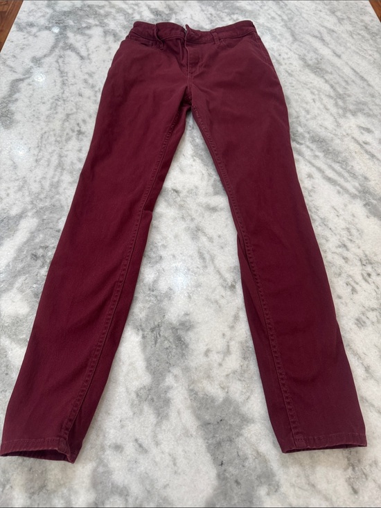 Hollister Pants - Hollister Skinny Pants in Burgundy